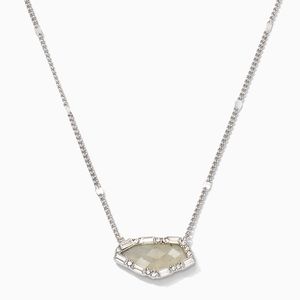 Collector's Box Pavé Stone Pendant silver